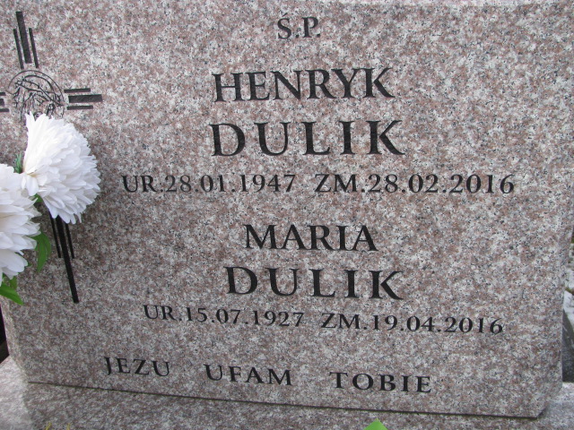 Maria Dulik 1927 Gdów - Grobonet - Wyszukiwarka osób pochowanych