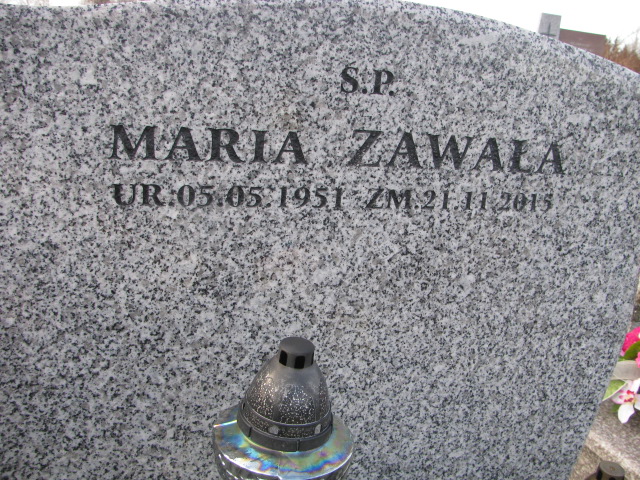 Maria Zawała 1951 Gdów - Grobonet - Wyszukiwarka osób pochowanych