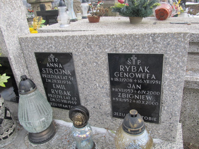 Jan Rybak 1953 Gdów - Grobonet - Wyszukiwarka osób pochowanych