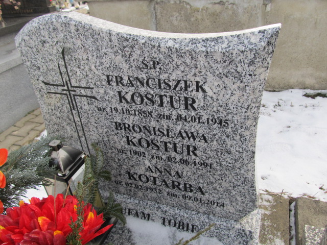 Anna Kotarba 1932 Gdów - Grobonet - Wyszukiwarka osób pochowanych