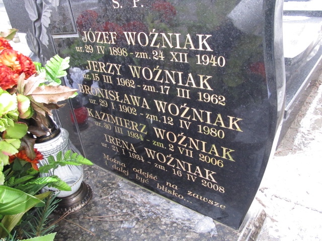 Józef Woźniak 1898 Gdów - Grobonet - Wyszukiwarka osób pochowanych