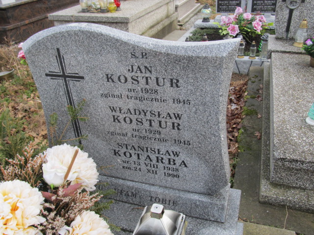 Jan Kostur 1927 Gdów - Grobonet - Wyszukiwarka osób pochowanych