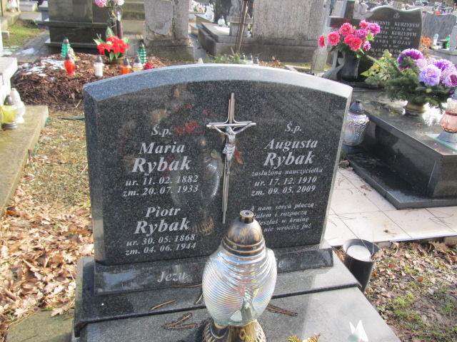 Augusta Rybak 1910 Gdów - Grobonet - Wyszukiwarka osób pochowanych