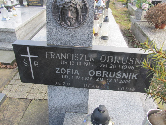 Zofia Obruśnik 1925 Gdów - Grobonet - Wyszukiwarka osób pochowanych