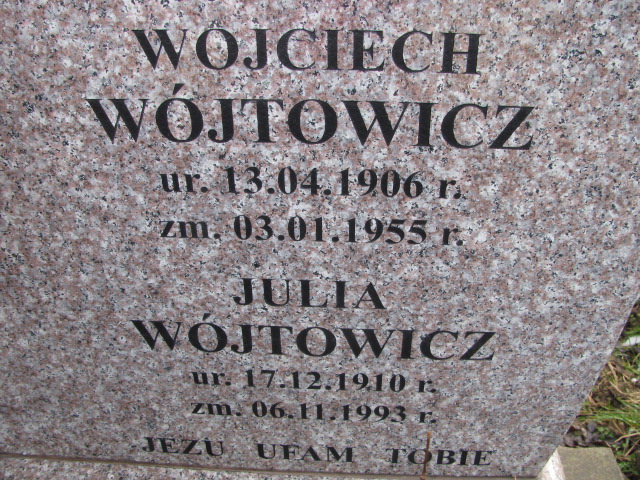 Julia Wójtowicz 1910 Gdów - Grobonet - Wyszukiwarka osób pochowanych