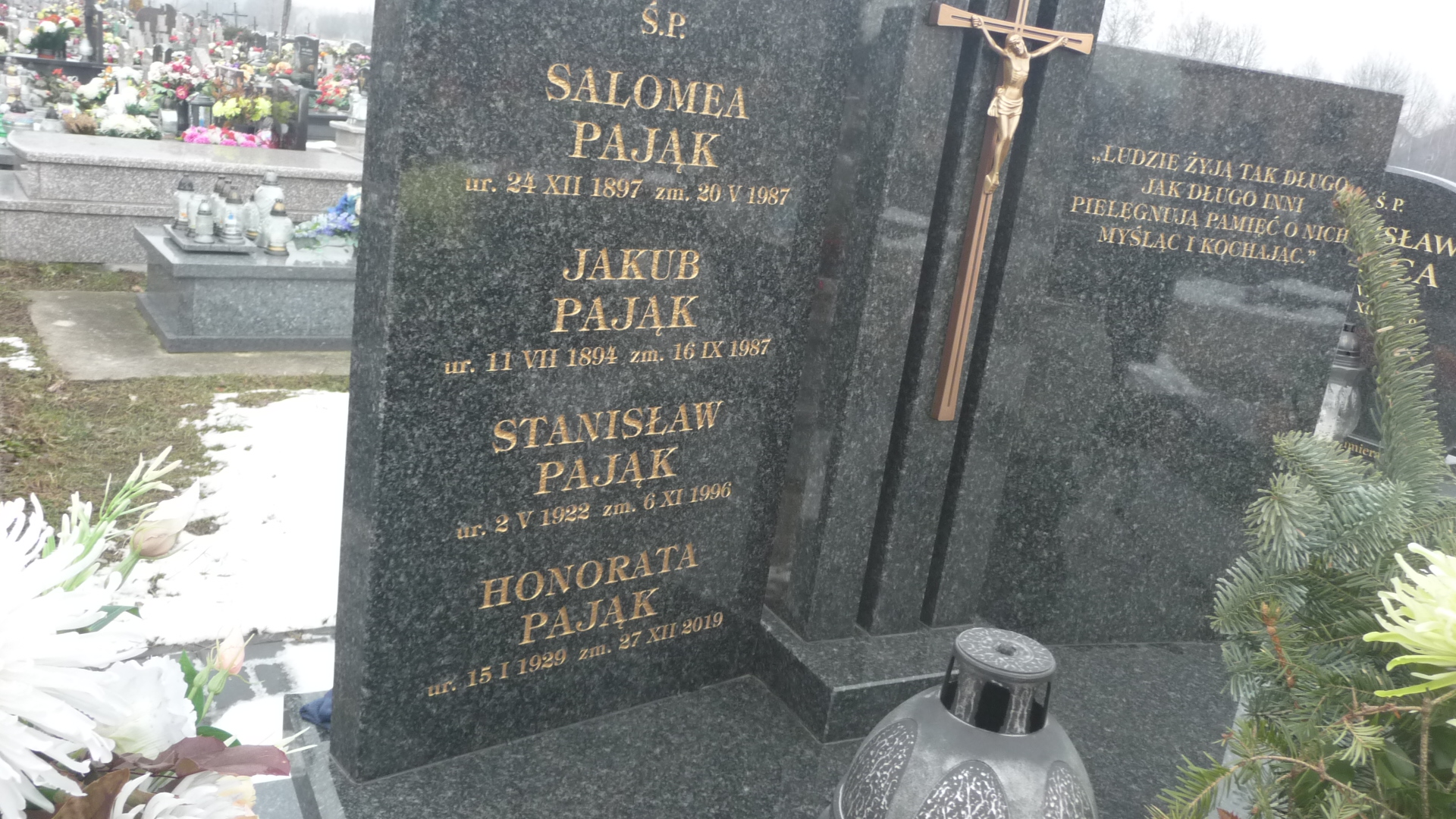 Salomea Pająk 1897 Gdów - Grobonet - Wyszukiwarka osób pochowanych