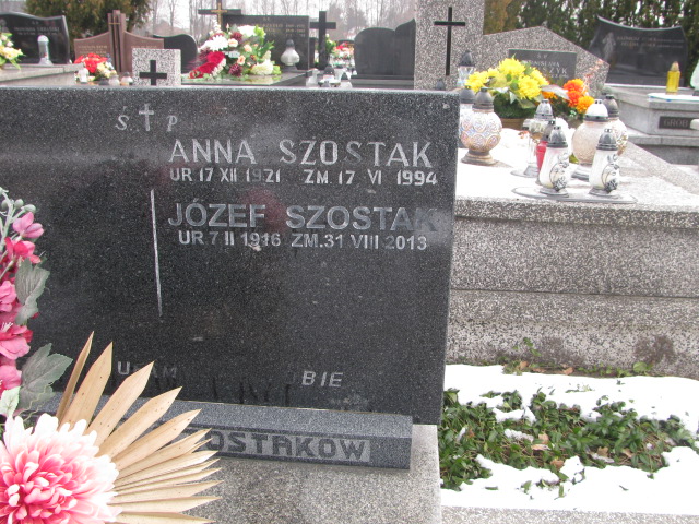 Anna Szostak 1921 Gdów - Grobonet - Wyszukiwarka osób pochowanych