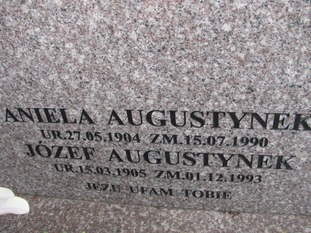 Józef Augustynek 1943 Gdów - Grobonet - Wyszukiwarka osób pochowanych